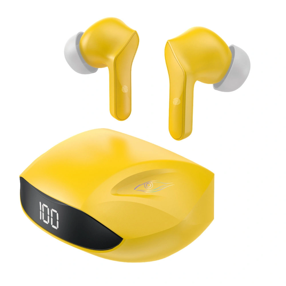 Wholesale Dudao in-ear wireless headphones TWS Bluetooth 5.2 yellow (U16H-yellow) - DDA156 - {ean13} - Hurt