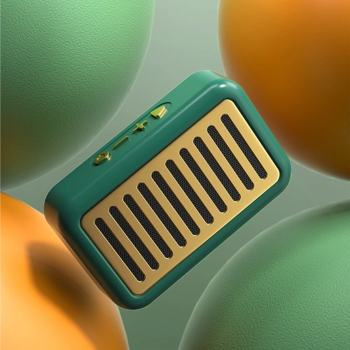 Głośnik retro Bluetooth 5.0 Dudao zielony (Y13s)