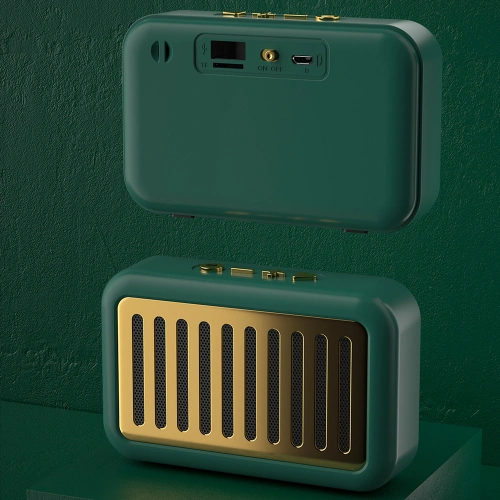 Głośnik retro Bluetooth 5.0 Dudao zielony (Y13s)