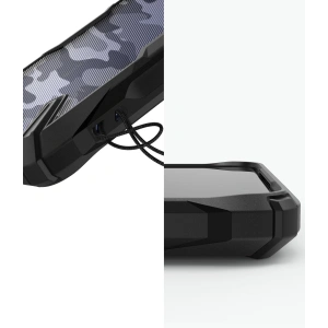 Hurtownia GSM - Etui Ringke Fusion-X Design Pocophone X2/Redmi K30 Camo (Moro) černé - RGK1092MOB - {ean13} - Hurt