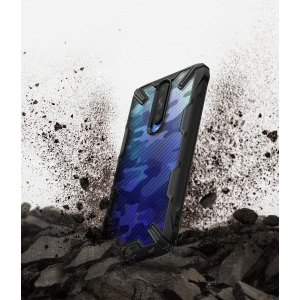 Hurtownia GSM - Etui Ringke Fusion-X Design Pocophone X2/Redmi K30 Camo (Moro) černé - RGK1092MOB - {ean13} - Hurt