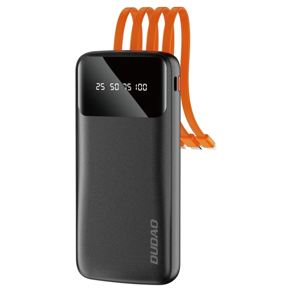 Hurtownia GSM - Powerbank Dudao 10000mAh s kabelem USB, USB-C, Lightning bílý (K6Pro) - DDA161 - {ean13} - Hurt