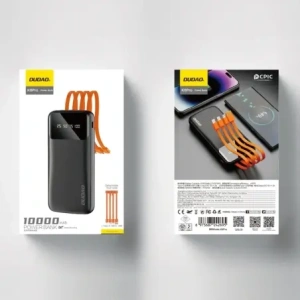 Hurtownia GSM - Powerbank Dudao 10000mAh s kabelem USB, USB-C, Lightning bílý (K6Pro) - DDA161 - {ean13} - Hurt