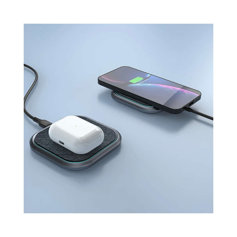 Wholesale Dudao Fast Wireless Charger 15W Gray (A10H) - DDA163 - {ean13} - Hurt