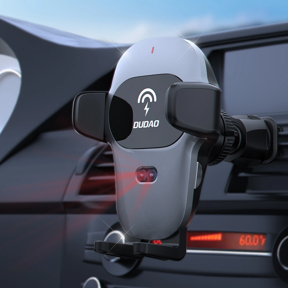 Hurtownia GSM - Auto-Halterung mit induktiver Ladestation Dudao Qi 15W grau (F20xs) - DDA164 - {ean13} - Hurt
