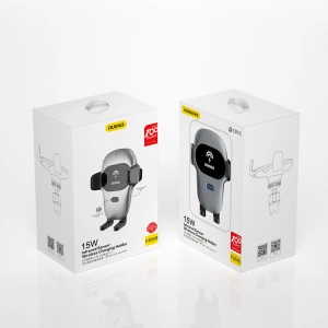 Hurtownia GSM - Upevnění do auta s indukční nabíječkou Dudao Qi 15W šedé (F20xs) - DDA164 - {ean13} - Hurt