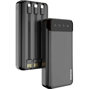 Hurtownia GSM - Powerbank Dudao 20000mAh s 3 vestavěnými kabely USB-C/microUSB/Lightning černý (K6Pro+) - DDA166 - {ean13} - Hurt