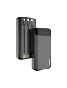 Powerbank Dudao 20000mAh cu 3 cabluri USB-C/microUSB/Lightning integrate, negru (K6Pro+)