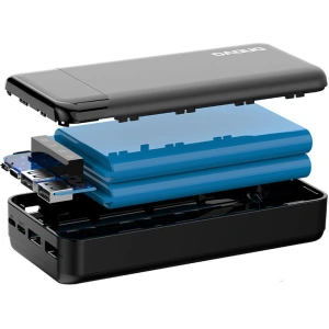 Hurtownia GSM - Powerbank Dudao 20000mAh mit 3 integrierten Kabeln USB-C/microUSB/Lightning schwarz (K6Pro+) - DDA166 - {ean13} - Hurt