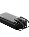 Hurtownia GSM - Powerbank Dudao 20000mAh se 3 vestavěnými kabely USB-C/microUSB/Lightning bílý (K6Pro+) - DDA167 - {ean13} - Hurt