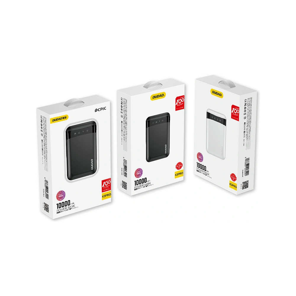 Hurtownia GSM - Powerbank Dudao 10000mAh USB černý (K3Pro mini) - DDA168 - {ean13} - Hurt