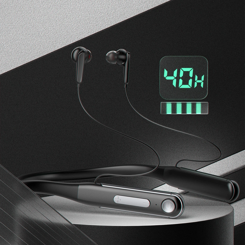 Hurtownia GSM - Căști wireless Dudao Neckband 400mAh negru (U5Max) - DDA171 - {ean13} - Hurt