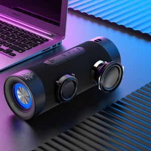 Wholesale Dudao Wireless Bluetooth Speaker 5.0 RGB Light Blue (Y10Pro) - DDA173 - {ean13} - Hurt