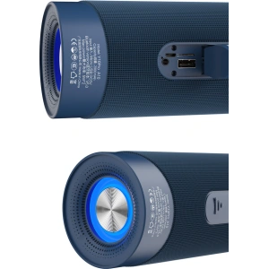 Wholesale Dudao Wireless Bluetooth Speaker 5.0 RGB Light Blue (Y10Pro) - DDA173 - {ean13} - Hurt