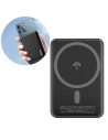 Hurtownia GSM - Powerbank s bezdrátovým nabíjením Dudao MagSafe 5000mAh + magnetický nabíjecí kroužek černý (K14S) - DDA176 - {ean13} - Hurt