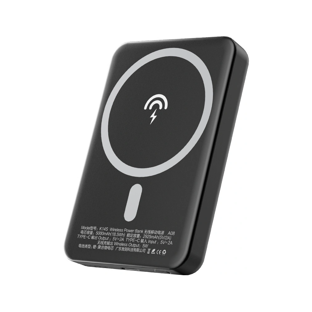 Hurtownia GSM - Powerbank mit kabellosem Laden Dudao MagSafe 5000mAh + magnetisches Ladegerät Ring weiß (K14S) - DDA177 - {ean13} - Hurt
