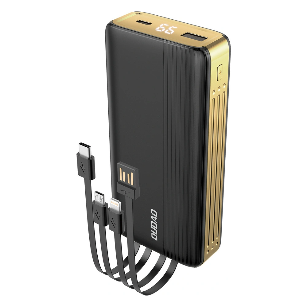 Wholesale Dudao K4Pro powerbank with built-in cables 20000mAh LED display black - DDA181 - {ean13} - Hurt