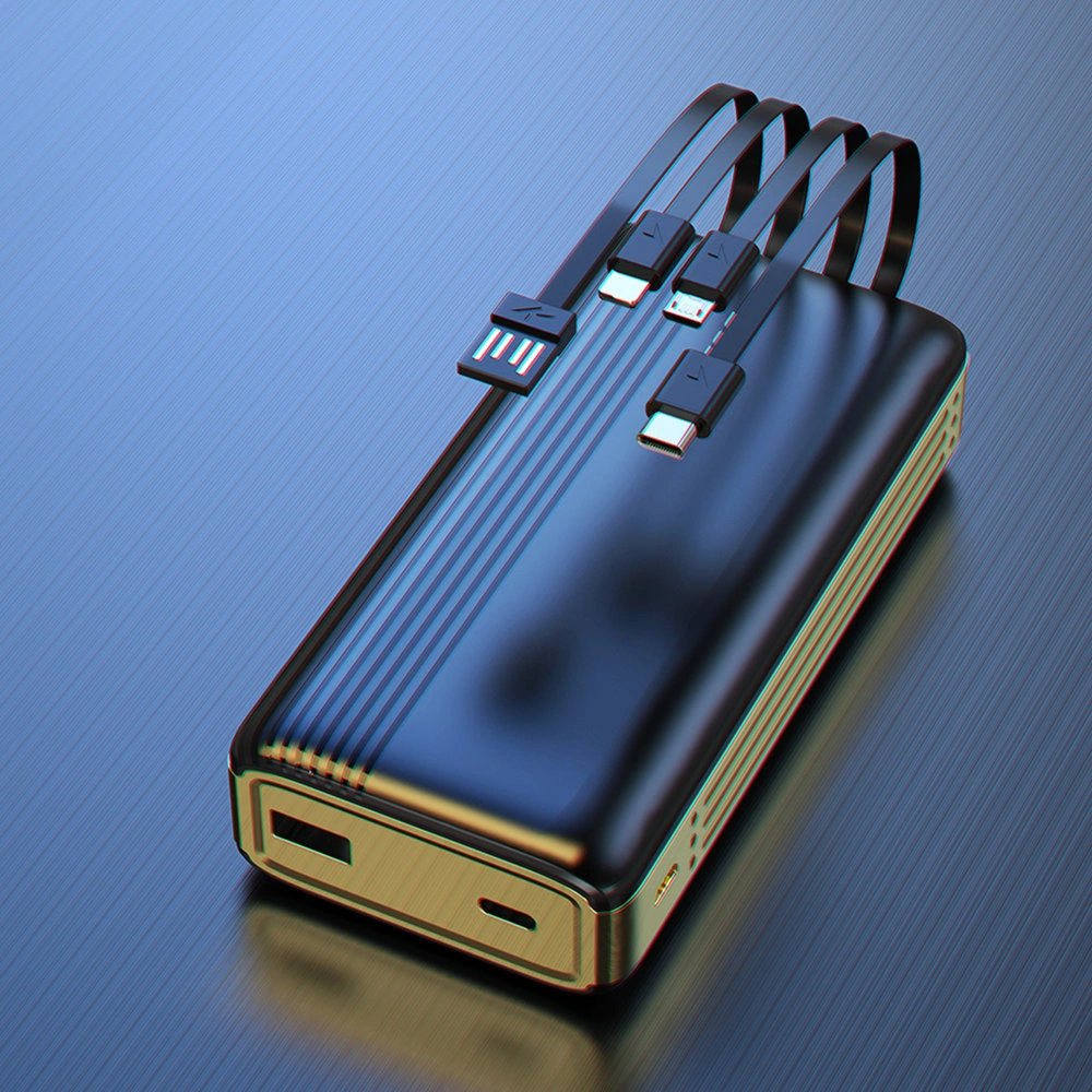 Wholesale Dudao K4Pro powerbank with built-in cables 20000mAh LED display black - DDA181 - {ean13} - Hurt
