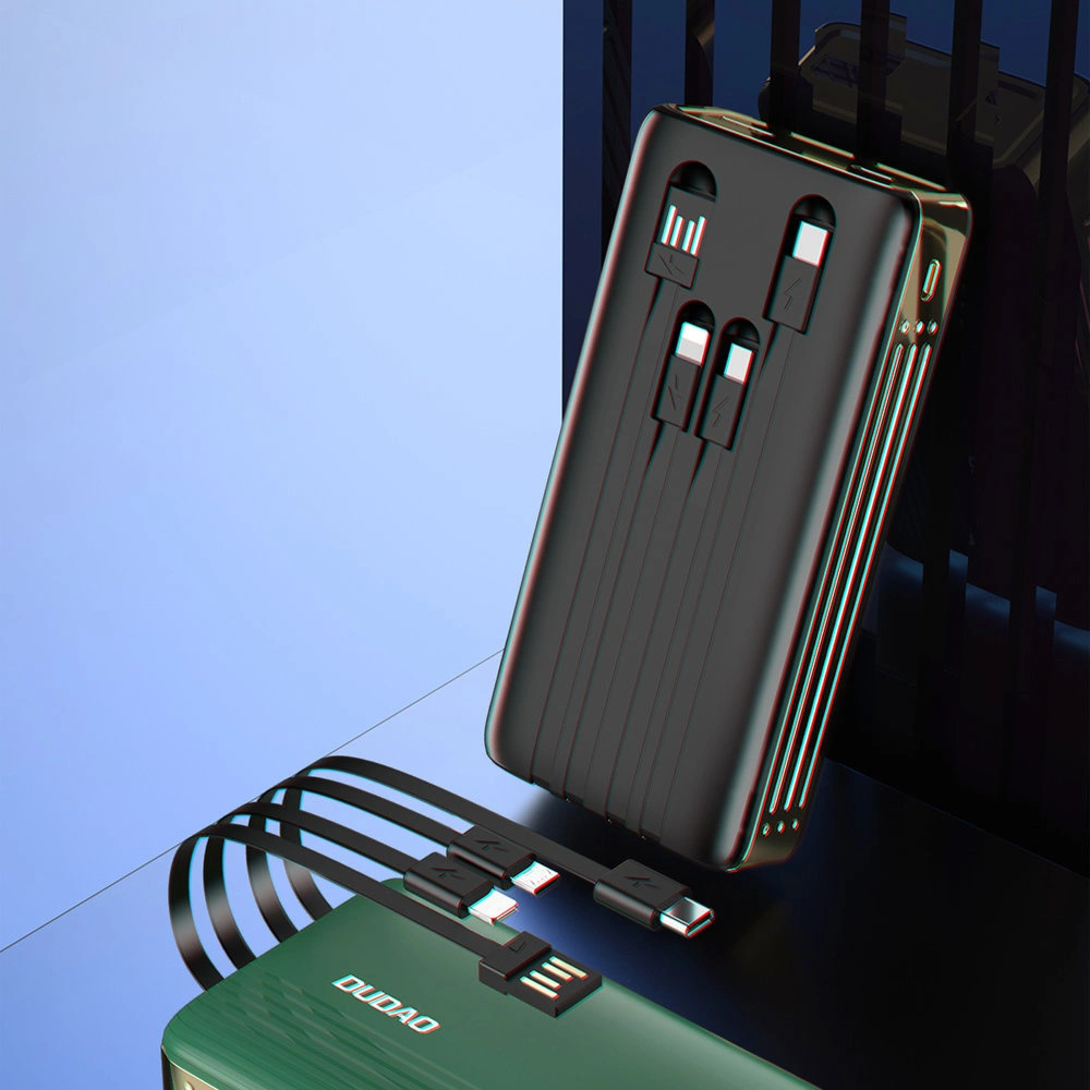 Hurtownia GSM - Powerbank Dudao 20000mAh mit eingebautem Kabel, LED-Display, grün (K4Pro) - DDA182 - {ean13} - Hurt