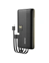 Powerbank Dudao 10000mAh s vestavěnými kabely, LED displej, černý (K4Pro)