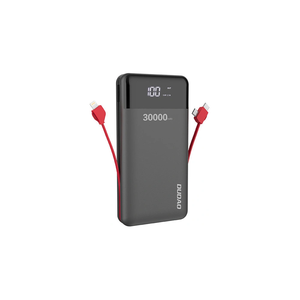 Hurtownia GSM - Powerbank Dudao 30000mAh s vestavěnými kabely černý (K1Max) - DDA186 - {ean13} - Hurt
