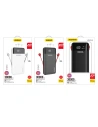Hurtownia GSM - Powerbank Dudao 30000mAh s vestavěnými kabely černý (K1Max) - DDA186 - {ean13} - Hurt