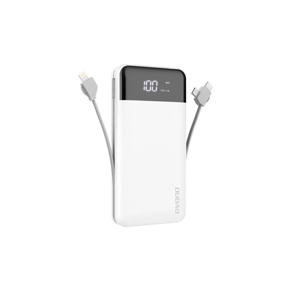 Hurtownia GSM - Powerbank Dudao 20000mAh s integrovanými kabely bílý (K1Pro) - DDA188 - {ean13} - Hurt