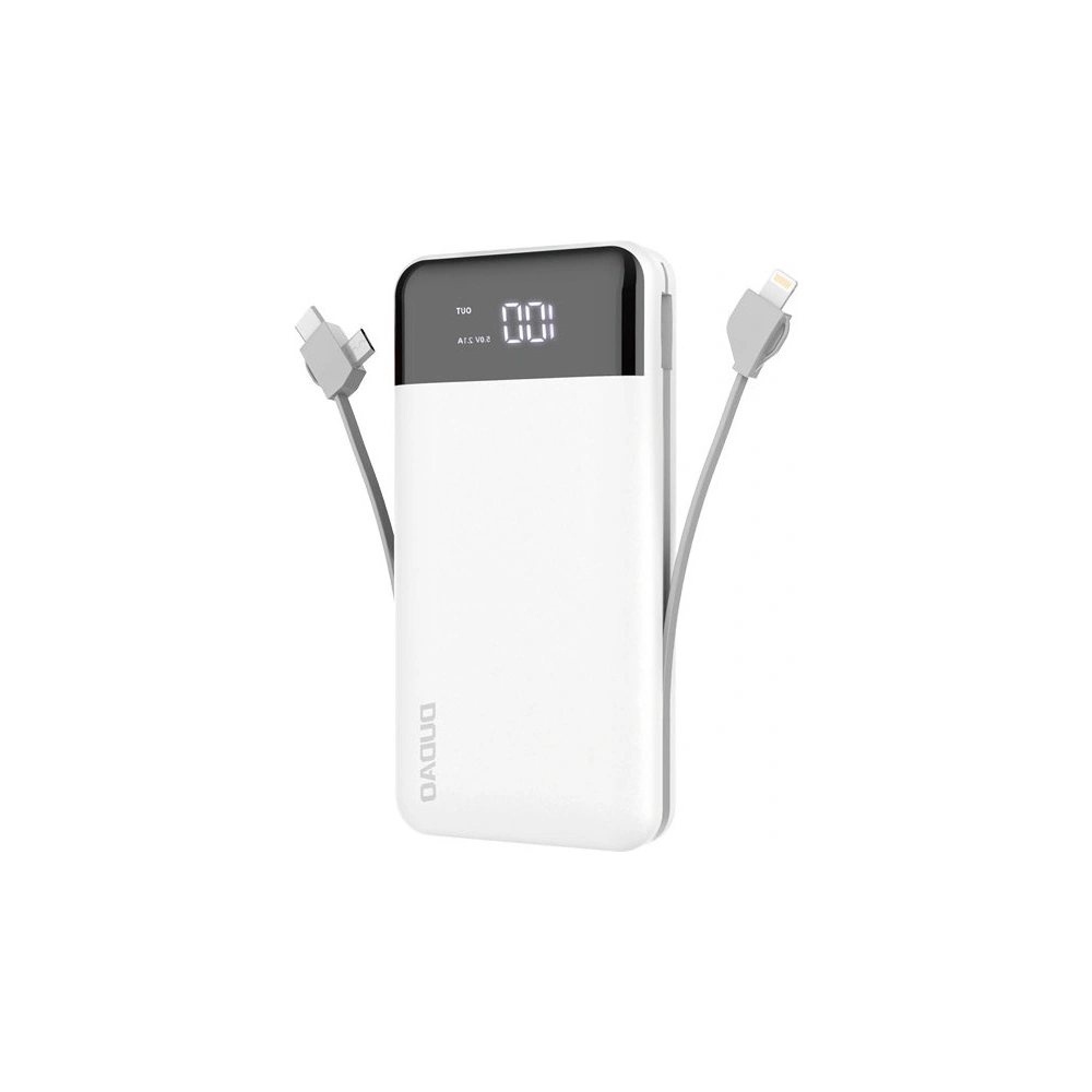 Hurtownia GSM - Powerbank Dudao 20000mAh s integrovanými kabely bílý (K1Pro) - DDA188 - {ean13} - Hurt