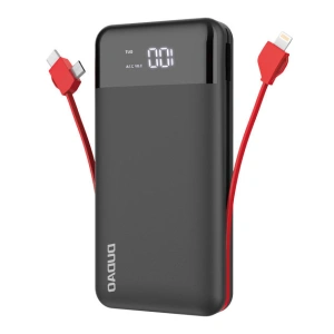 Hurtownia GSM - Powerbank Dudao 20000mAh z wbudowanymi kablami czarny (K1Pro) - DDA189 - {ean13} - Hurt