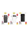 Hurtownia GSM - Powerbank Dudao 20000mAh z wbudowanymi kablami czarny (K1Pro) - DDA189 - {ean13} - Hurt