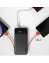 Wholesale Dudao 2x USB powerbank 10000mAh 2A built-in cable 3in1 Lightning / USB Type C / micro USB 3A white (K1A white) - DDA190 - {ean13} - Hurt