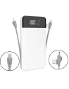Hurtownia GSM - Powerbank Dudao 2xUSB 10000mAh 2A vestavěný kabel 3w1 Lightning/USB-C/microUSB 3A bílý (K1A) - DDA190 - {ean13} - Hurt