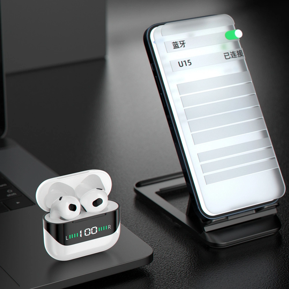 Wholesale Dudao U15 TWS in-ear headphones with charge status indicator white (U15) - DDA191 - {ean13} - Hurt