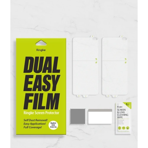 Folia hydrożelowa Ringke Dual Easy Full Cover Pocophone X2/Redmi K30 Case Friendly