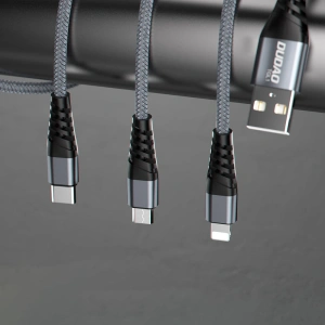 Hurtownia GSM - Kabel Dudao USB/microUSB 6A 1m šedý (TGL1M) - DDA193 - {ean13} - Hurt