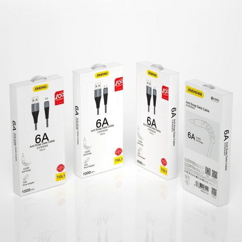 Kabel Dudao USB/microUSB 6A 1m szary (TGL1M)