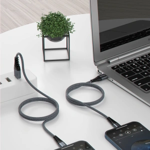 Hurtownia GSM - Kabel Dudao USB – USB-C 6A 1 m šedý (TGL1T) - DDA194 - {ean13} - Hurt
