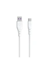 Kabel Dudao USB – USB-C 6A 1 m bílý (TGL3T)