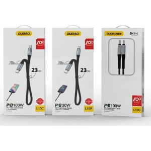 Hurtownia GSM - Kabel Dudao USB-C - USB-C PD100W černý (L10C) - DDA203 - {ean13} - Hurt