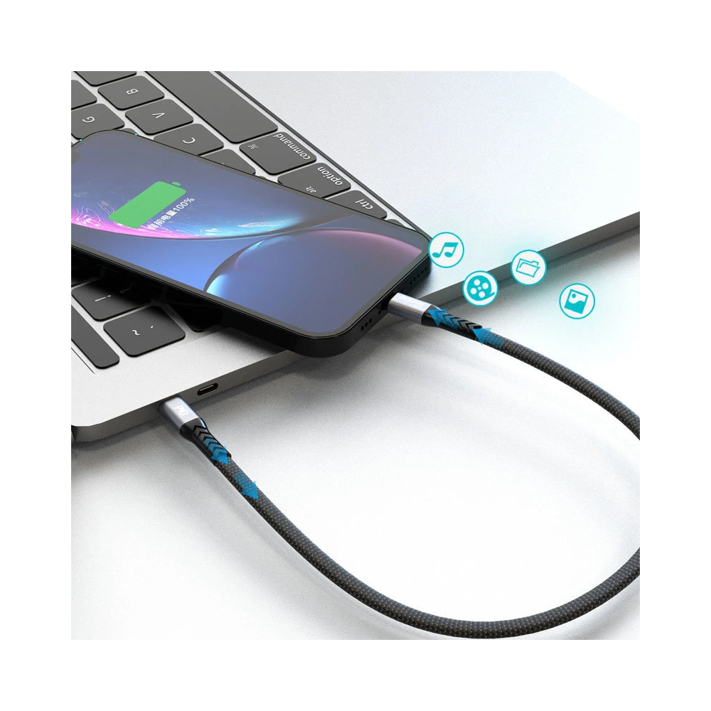 Hurtownia GSM - Kábel Dudao USB-C/Lightning PD20W fekete (L10P) - DDA204 - {ean13} - Hurt