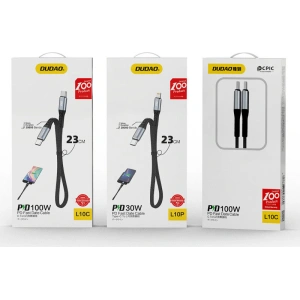 Hurtownia GSM - Kabel Dudao USB-C/Lightning PD20W černý (L10P) - DDA204 - {ean13} - Hurt