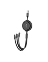 Hurtownia GSM - Kabel Dudao 3w1 s možností prodloužení 1.1m černý (L8H-black) - DDA206 - {ean13} - Hurt