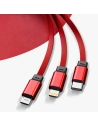 Hurtownia GSM - Kabel Dudao 3w1 s možností prodloužení 1.1m černý (L8H-black) - DDA206 - {ean13} - Hurt