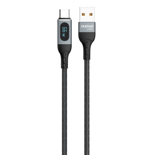Dudao Distributor - 6973687243678 - DDA208 - Dudao USB cable - USB Type C fast charging PD 66W black (L7Max) - B2B homescreen