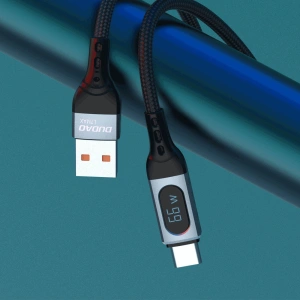 Hurtownia GSM - Kabel Dudao USB - USB-C rychlé nabíjení PD 66W černý (L7Max) - DDA208 - {ean13} - Hurt