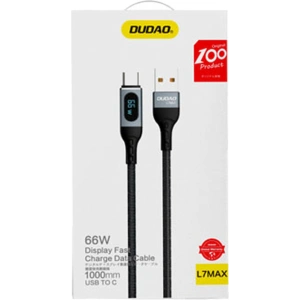 Hurtownia GSM - Kabel Dudao USB - USB-C rychlé nabíjení PD 66W černý (L7Max) - DDA208 - {ean13} - Hurt