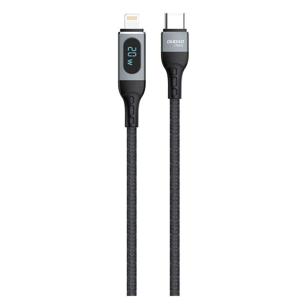 Hurtownia GSM - Cablul Dudao USB-C/Lightning PD 20W negru (L7MaxL) - DDA209 - {ean13} - Hurt
