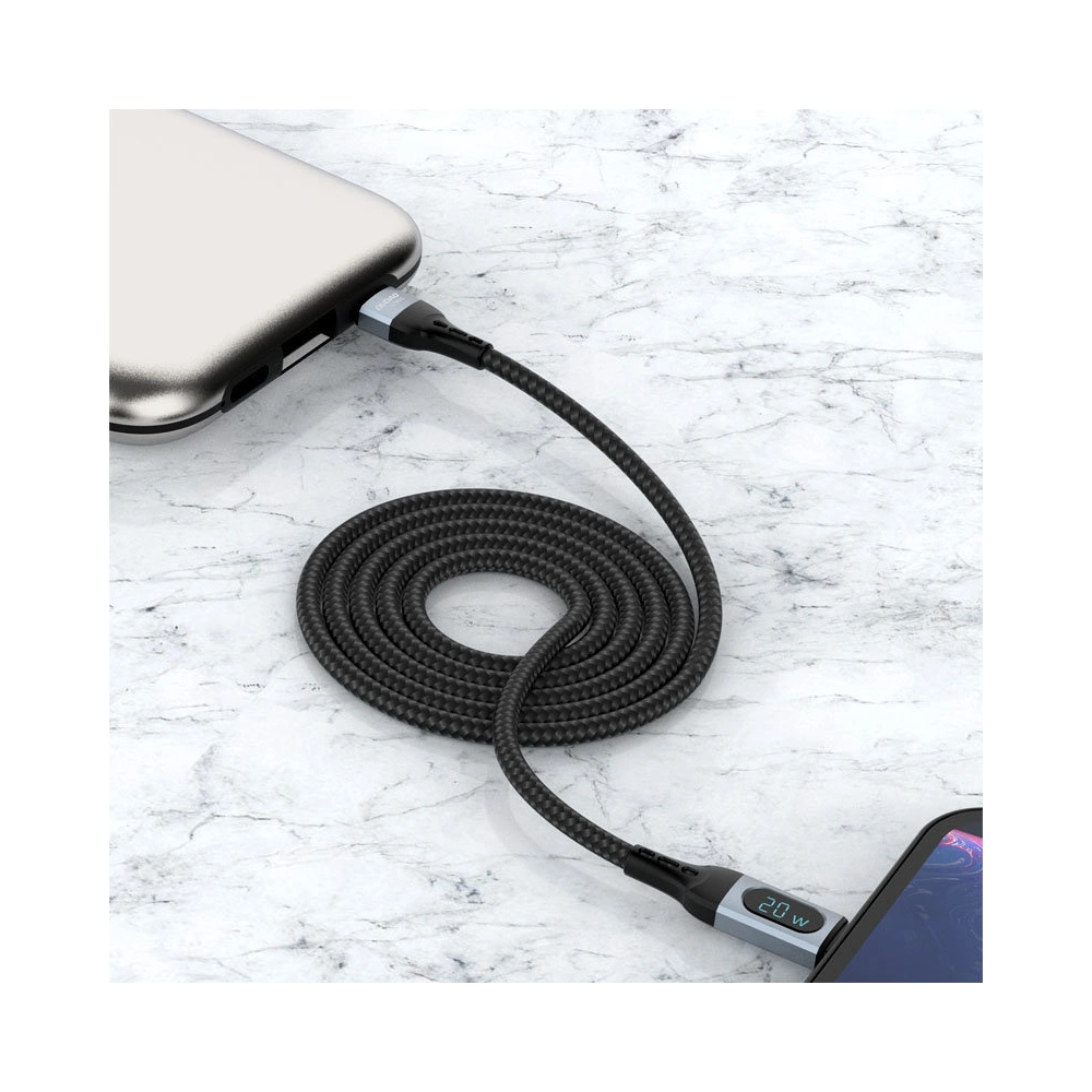 Hurtownia GSM - Kábel Dudao USB-C/Lightning PD 20W fekete (L7MaxL) - DDA209 - {ean13} - Hurt