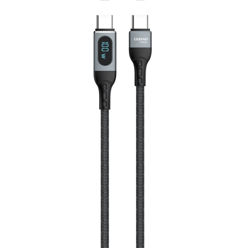 Dudao Distributor - 6973687243685 - DDA210 - Dudao cable USB Type C - USB Type C fast charging PD 100W black (L7MaxC) - B2B homescreen