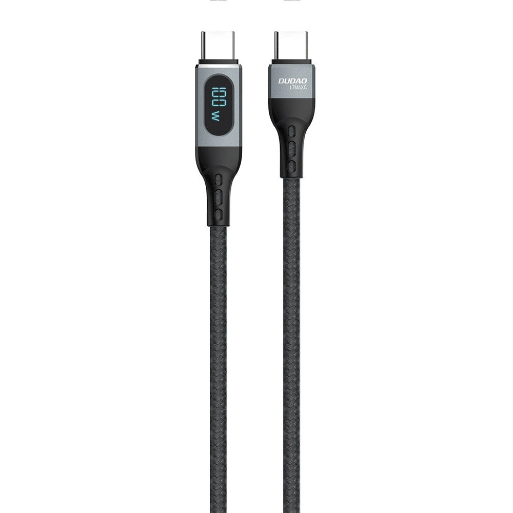 Hurtownia GSM - Kabel Dudao USB-C - USB-C rychlé nabíjení PD 100W černý (L7MaxC) - DDA210 - {ean13} - Hurt